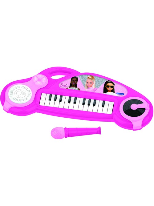 Divertido teclado de piano electr?nico Barbie con luces y micr?fono 24 teclas - Kiabi Divertido teclado de piano electr?nico Barbie con luces y micr?fono 24 teclas - Kiabi