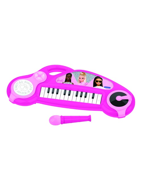 Divertido teclado de piano electrónico Barbie con luces y micrófono 24 teclas - Kiabi