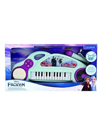 Divertido teclado electrónico Frozen con luces