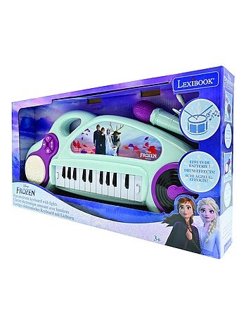 Divertido teclado electrónico Frozen con luces