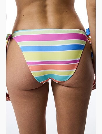 Donna braguita de bikini brasileña a rayas penti