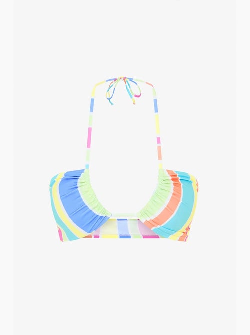 Donna reverse top de bikini a rayas con escote en v penti - Kiabi