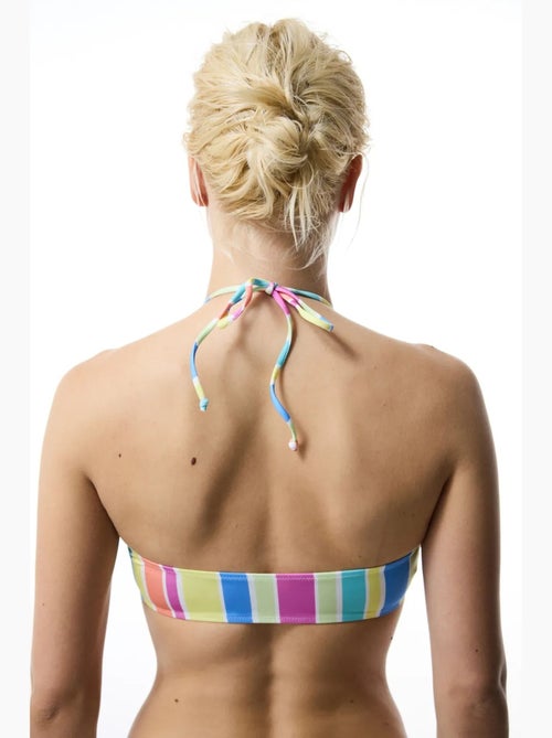 Donna reverse top de bikini a rayas con escote en v penti - Kiabi