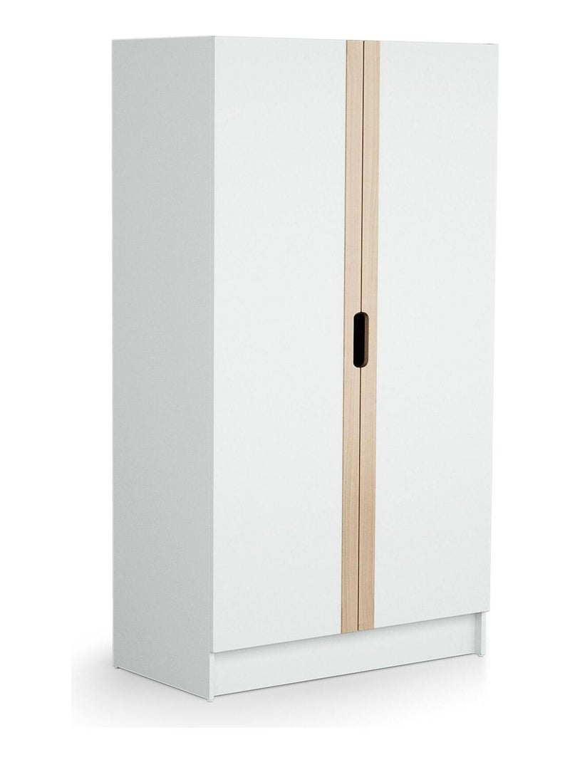 Dormitorio bebé con cuna, cambiador y armario CARROUSEL madera Beige/Blanco - Kiabi