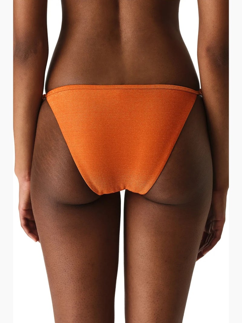 Dorothy braguita de bikini de cintura media brillante penti Naranja - Kiabi