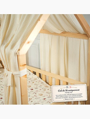 Dosel de cama tipo cabaña algodón | SEVIRA KIDS