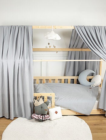 Dosel de cama tipo cabaña algodón | SEVIRA KIDS
