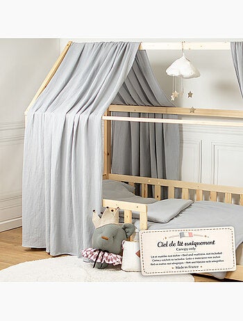 Dosel de cama tipo cabaña algodón | SEVIRA KIDS