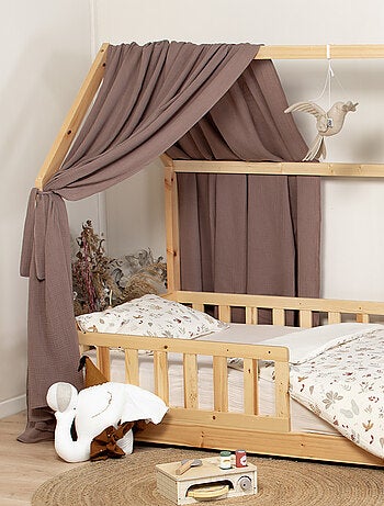 Dosel de cama tipo cabaña algodón | SEVIRA KIDS