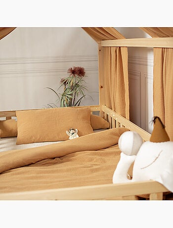 Dosel de cama tipo cabaña algodón | SEVIRA KIDS