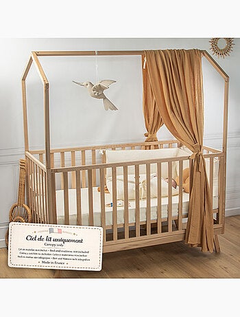 Dosel de cama tipo cabaña algodón | SEVIRA KIDS