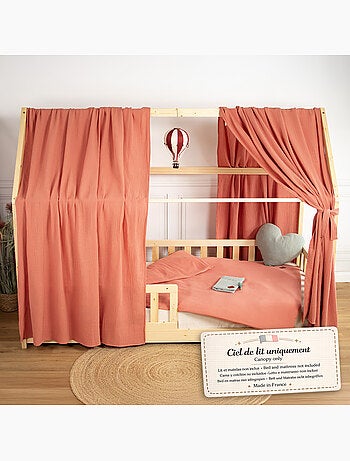 Dosel de cama tipo cabaña algodón | SEVIRA KIDS
