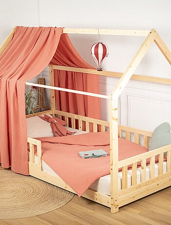 Dosel de cama tipo cabaña algodón | SEVIRA KIDS