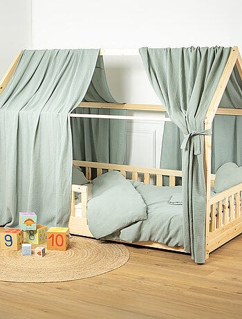Dosel de cama tipo cabaña algodón | SEVIRA KIDS