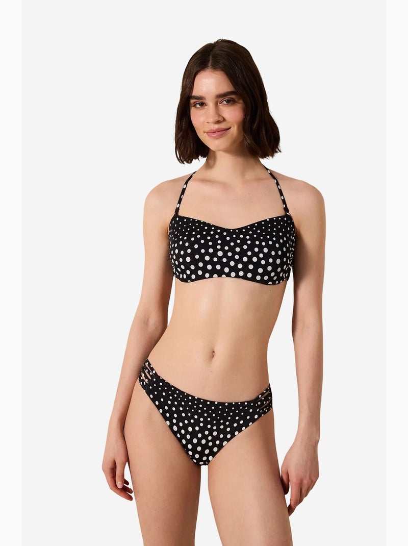 Dots chic braguita de bikini penti Negro - Kiabi
