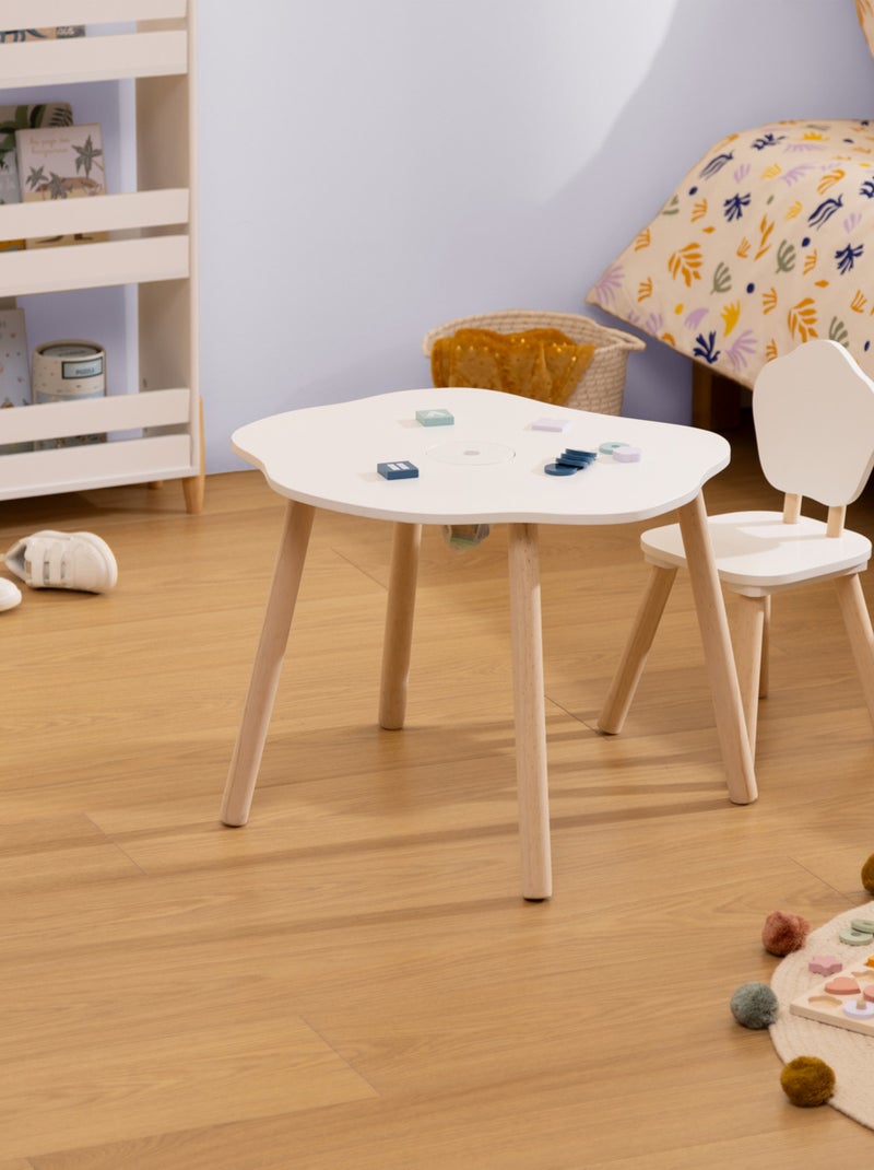 Douceur mesa auxiliar infantil blanca 54x42cm Blanco - Kiabi