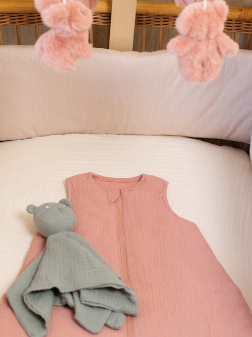 Doudou de muselina con osito - Kiabi Doudou de muselina con osito - Kiabi