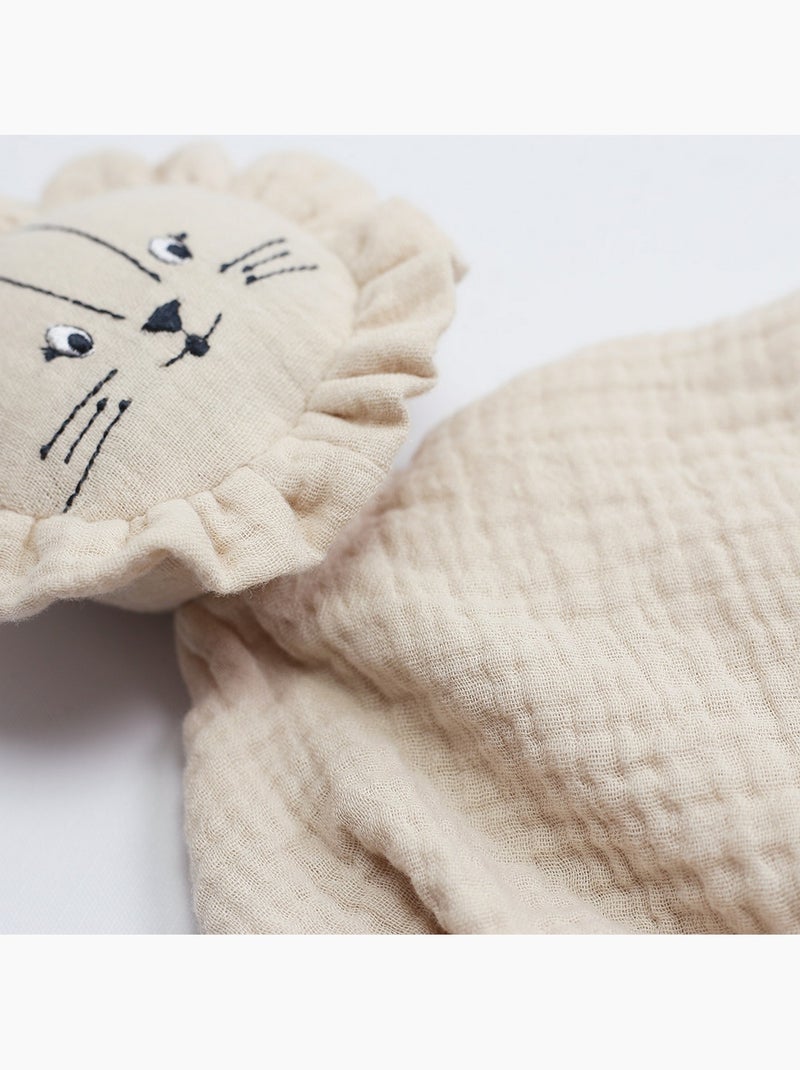 Doudou de muselina de algodón Beige - Kiabi