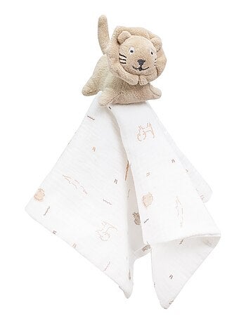 Doudou de tela de muselina para bebé