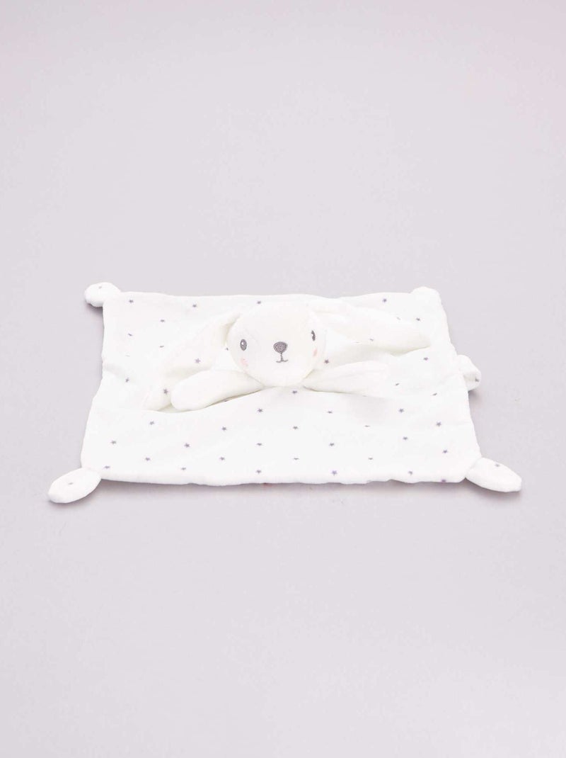Doudou de terciopelo BLANCO - Kiabi