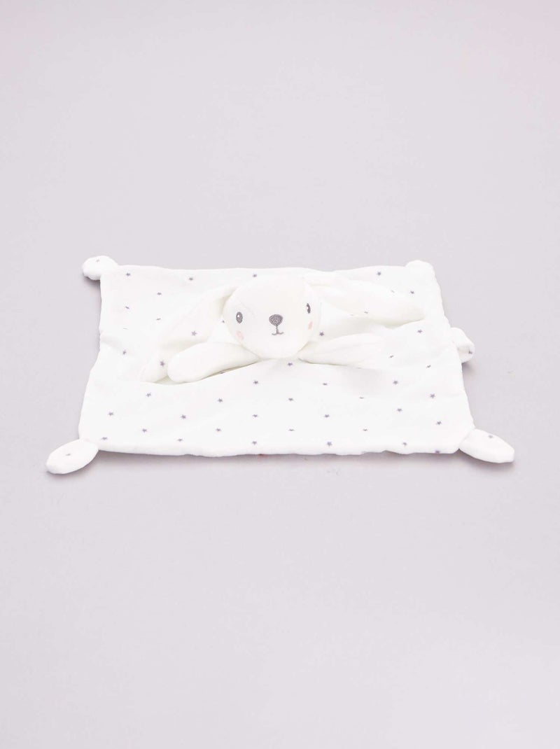 Doudou de terciopelo BLANCO - Kiabi