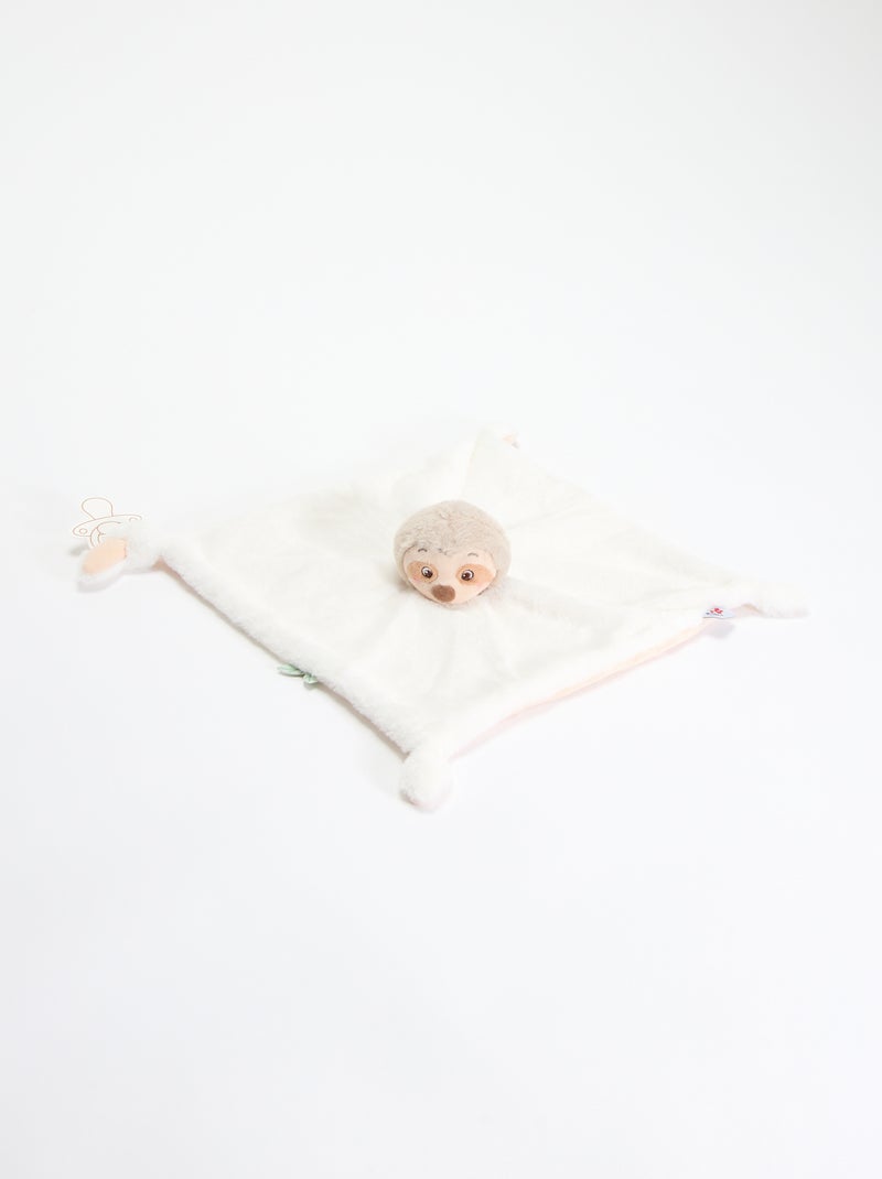 Doudou pañuelo perezoso Blanco - Kiabi