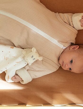 Doudou pañuelo redondo en muselina de algodón - modelo Hipopótamo