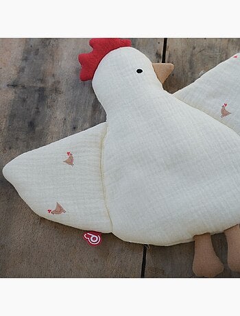 Doudou plano gallina Love