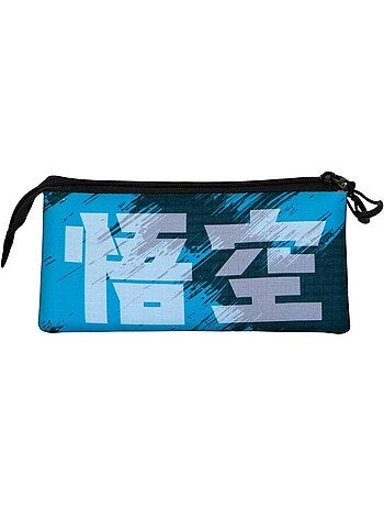 Dragon ball (bola de dragón) saiyajin blue estuche portatodo triple, turquesa