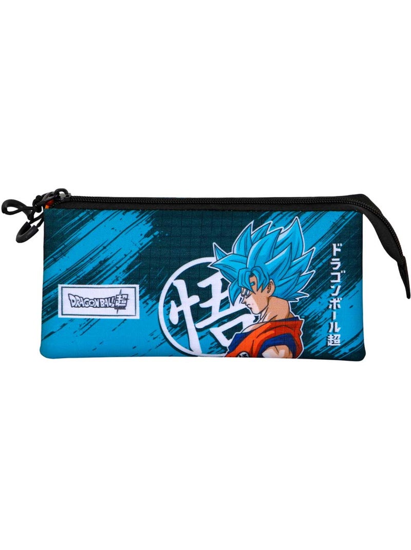 Dragon Ball (Bola de Dragón) Saiyajin Blue Estuche Portatodo Triple, Turquesa Azul turquesa - Kiabi