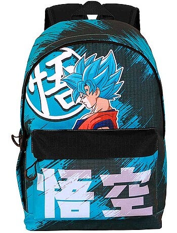 Dragon ball (bola de dragón) saiyajin blue mochila hs fan 3.0, turquesa