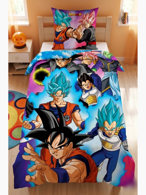 Dragon Ball, Juego de sábanas infantil estampado reversible, GOKU, funda nórdica 140x200 cm - Kiabi Dragon Ball, Juego de sábanas infantil estampado reversible, GOKU, funda nórdica 140x200 cm - Kiabi