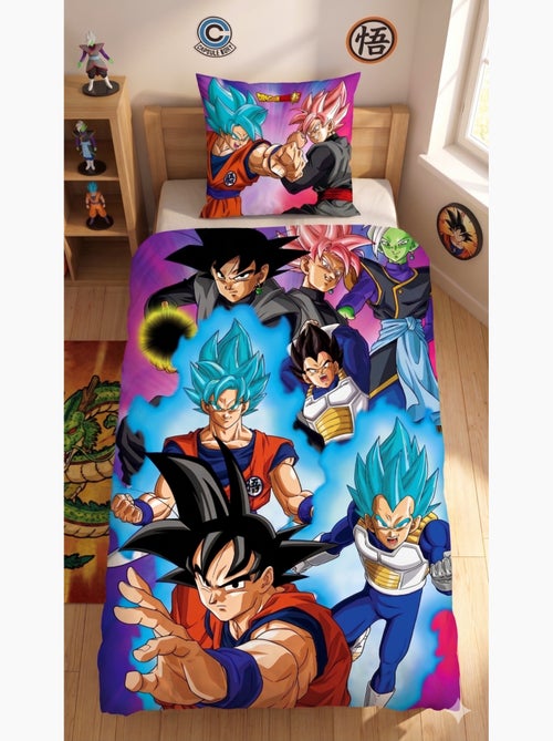 Dragon Ball, Juego de sábanas infantil estampado reversible, GOKU, funda nórdica 140x200 cm - Kiabi Dragon Ball, Juego de sábanas infantil estampado reversible, GOKU, funda nórdica 140x200 cm - Kiabi