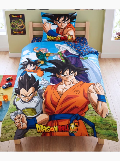 Dragon Ball Super, Juego de sabanas infantil estampado reversible 100% algodón, GOKU - Kiabi Dragon Ball Super, Juego de sabanas infantil estampado reversible 100% algodón, GOKU - Kiabi
