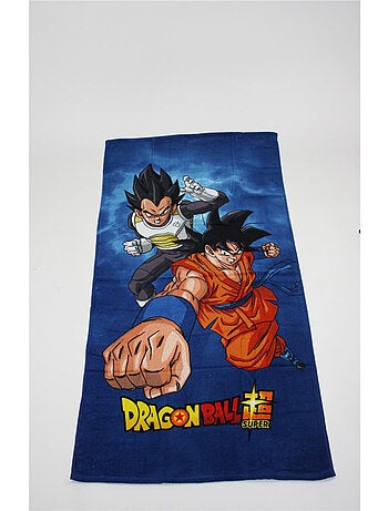 Dragon Ball Super, Toalla de Baño Infantil Estampada 100 % Algodón, GOKU y VEGETA