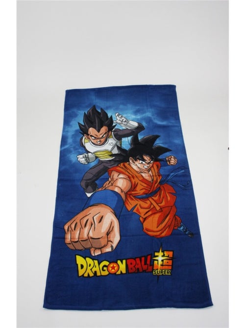 Dragon Ball Super, Toalla de Baño Infantil Estampada 100 % Algodón, GOKU y VEGETA - Kiabi