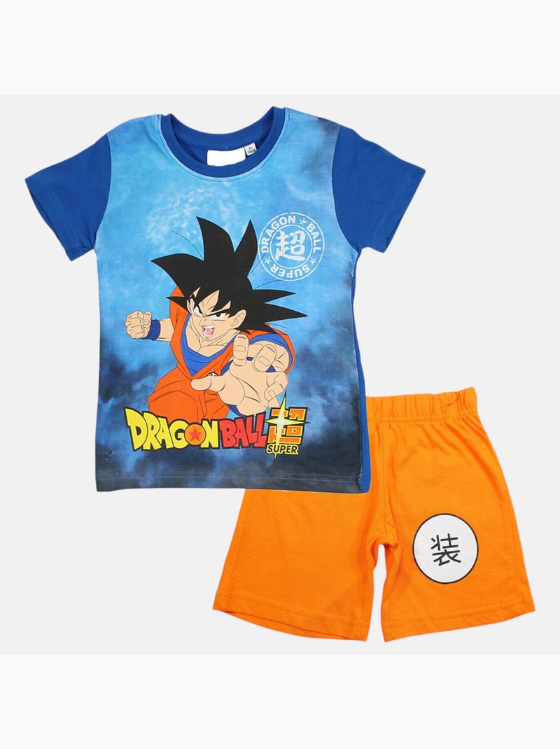 Dragon Ball Z - Conjunto camiseta y short Azul marino - Kiabi