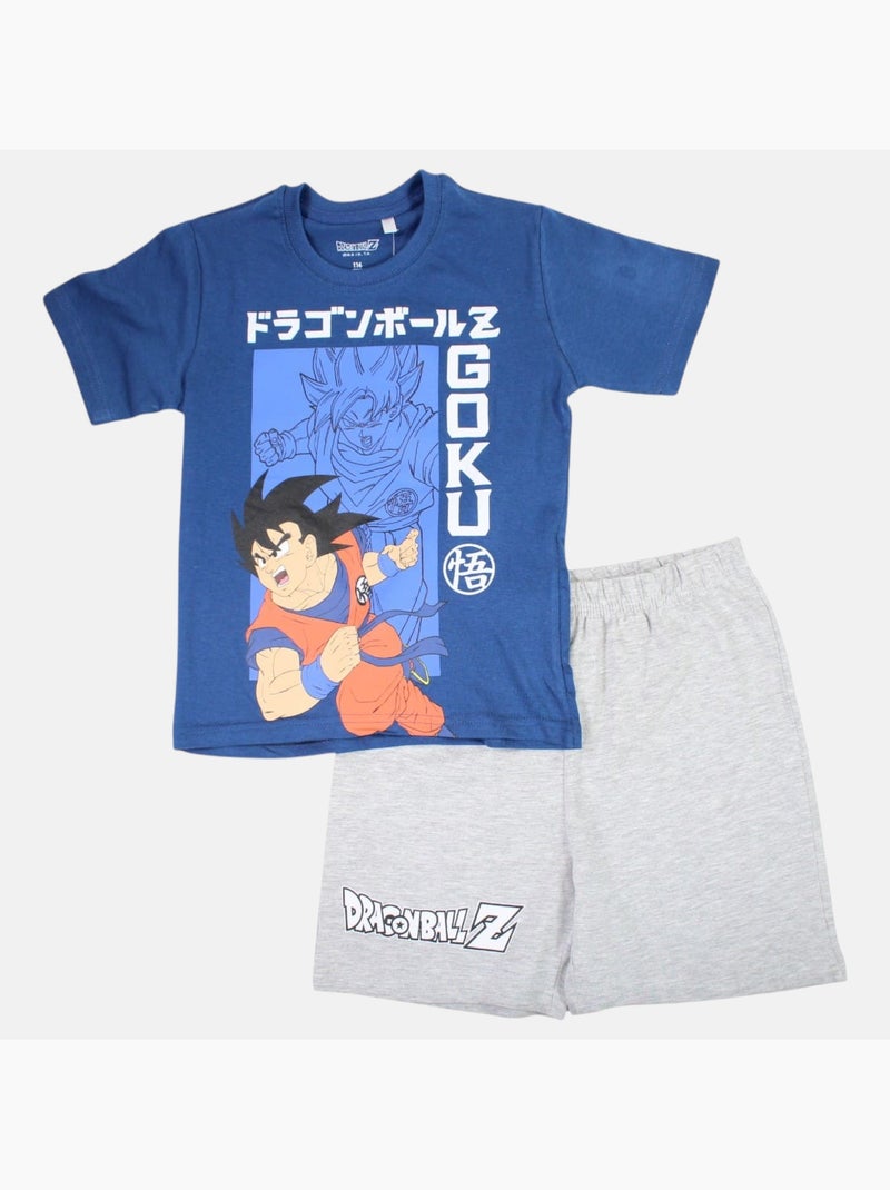 Dragon Ball Z - Conjunto camiseta y short niño Azul marino - Kiabi