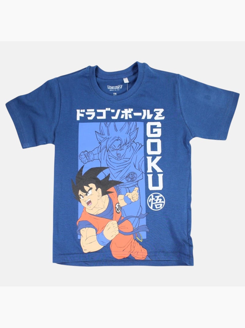 Dragon Ball Z - Conjunto camiseta y short niño Azul marino - Kiabi