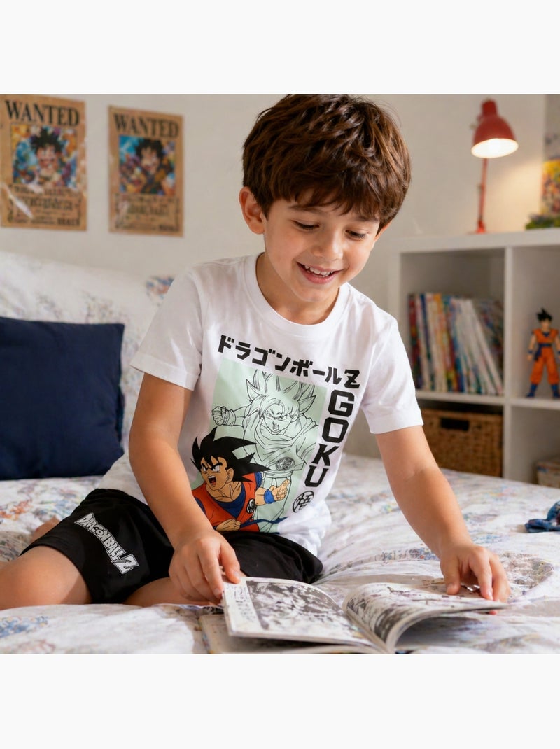 Dragon Ball Z - Conjunto camiseta y short niño Blanco - Kiabi