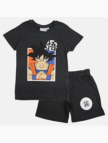 Dragon ball z - conjunto de camiseta y pantalón corto a juego para niño con diseño de personaje