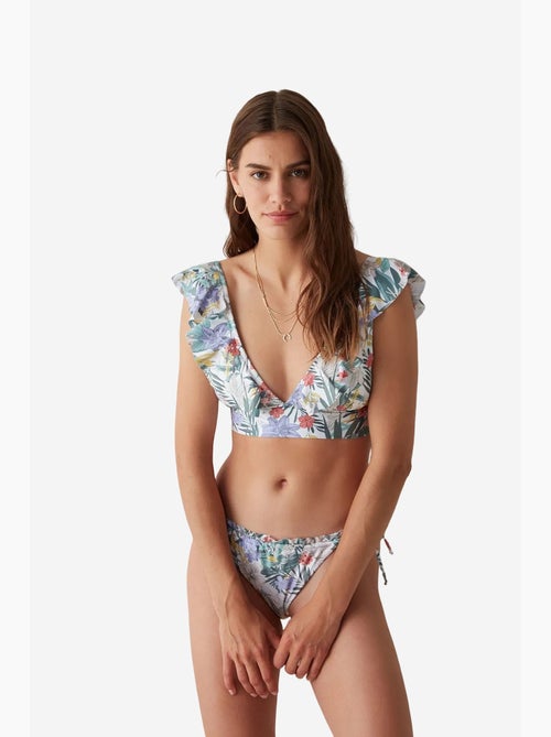 Dream garden braguita de bikini super con estampado floral y volante penti - Kiabi Dream garden braguita de bikini super con estampado floral y volante penti - Kiabi