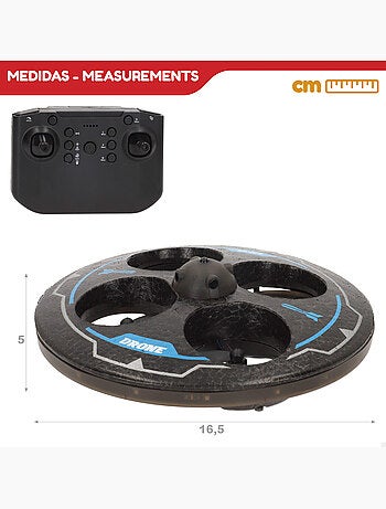 Drone juguete circular teledirigido giro 360º c/giroscopio speed & go
