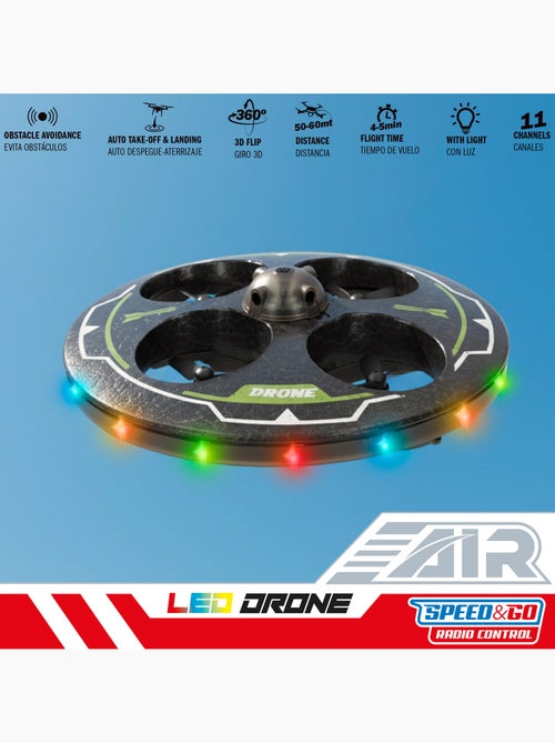 Drone juguete circular teledirigido giro 360º c/giroscopio speed & go - Kiabi