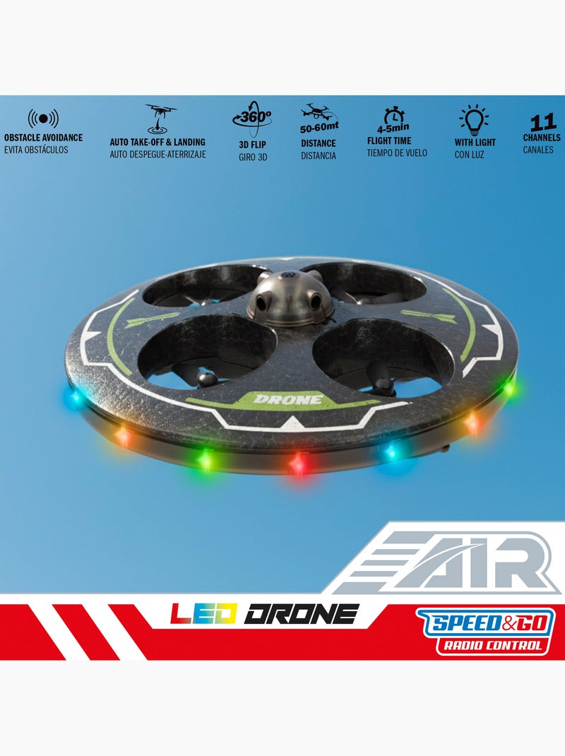Drone juguete circular teledirigido giro 360º c/giroscopio speed & go N/D - Kiabi