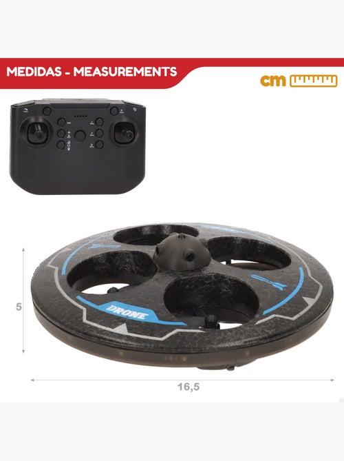 Drone juguete circular teledirigido giro 360º c/giroscopio speed & go - Kiabi