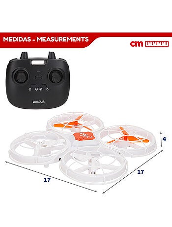 Drone juguete teledirigido 360º c/ luces led 17x17 cm speed & go