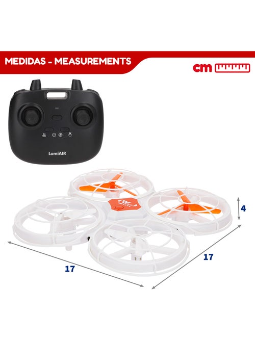 Drone juguete teledirigido 360º c/ luces led 17x17 cm speed & go - Kiabi