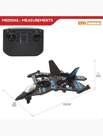 Drone juguete teledirigido de combate giro 360º c/giroscopio 25 cm speed & go