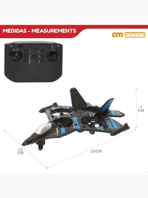 Drone juguete teledirigido de combate giro 360º c/giroscopio 25 cm speed & go - Kiabi